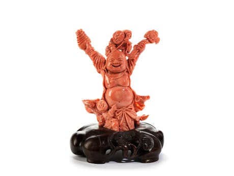 Chinesische Figur eines glückbringenden Buddha